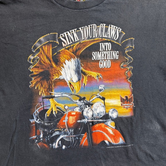 Harley Davidson 3demblem Rare Tee Shirt Motorcycle Graphic T Shirt Men's XXXL - Picture 3 of 7